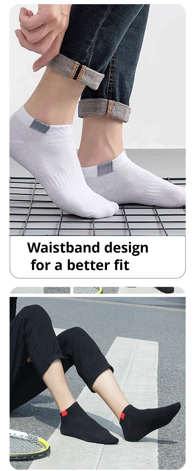 5 Pairs Fashionable Cloth Standard Boat Socks Spring And Summer Thin Style Mens Solid Color Socks Casual Sports Socks