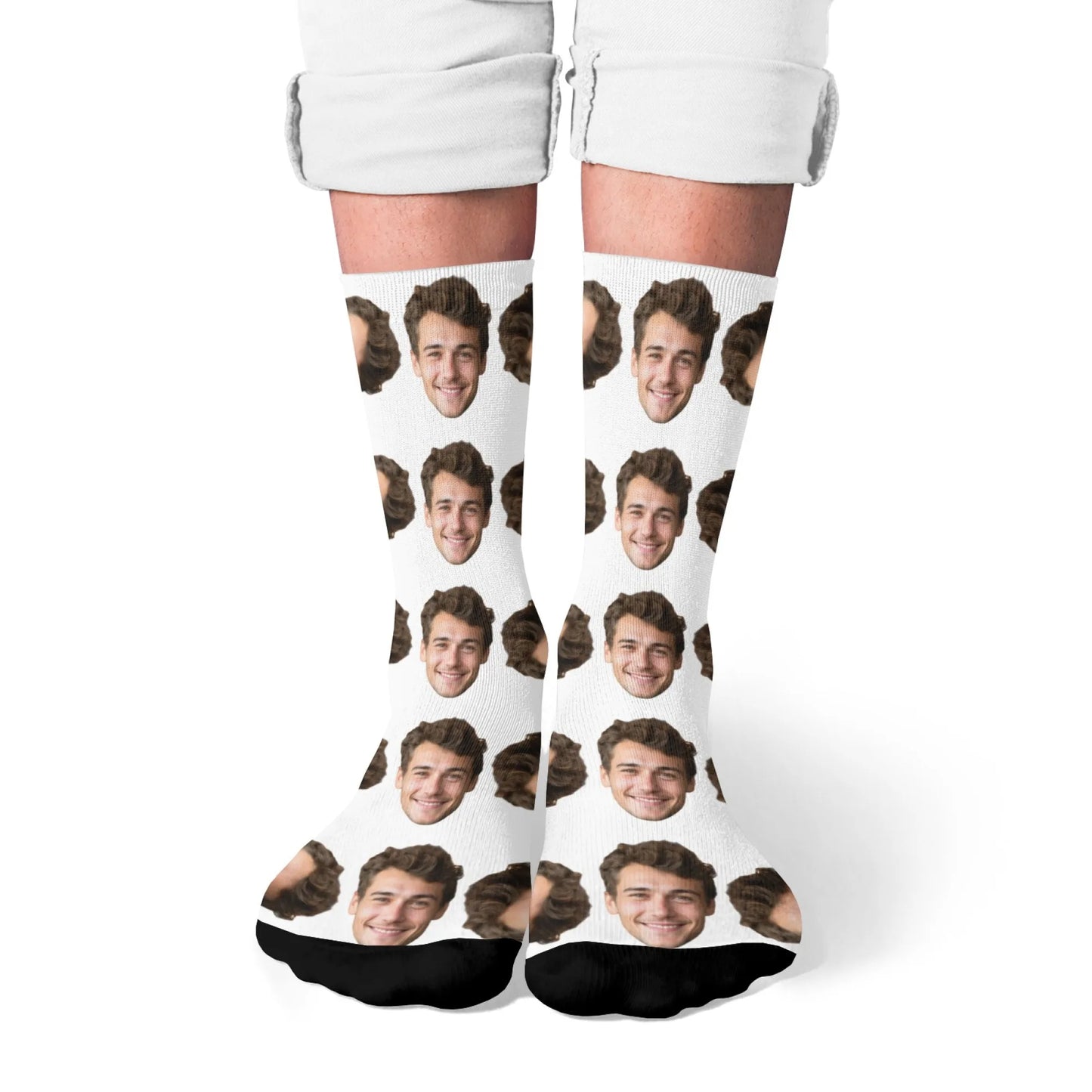 Novelty Custom Face Socks DIY Personalized Photo Custom Socks Crazy Funny Men's Socks Christmas Party Birthday Anniversary Gift