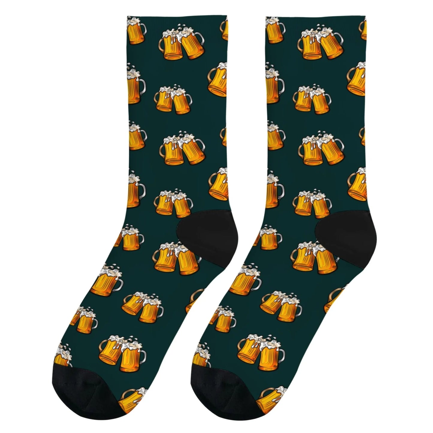 Novelty funny beer socks happy men's socks beer festival party carnival Harajuku retro style street hip hop trend socks gift