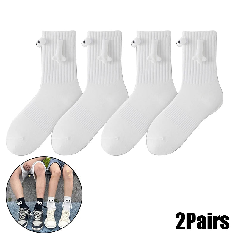 Novelty Magnetic Holding Hands Socks Funny Couples Socks Gifts for Women Men Teens Friends Couples Anniversary Birthday Gifts