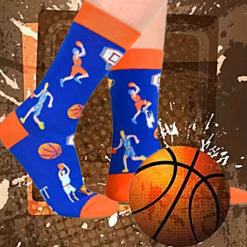 Novelty Sock Women Female Cotton Casual Funny Cute Short Food Socks Creative Printed Hosiery Harajuku Mid-Calf Personality