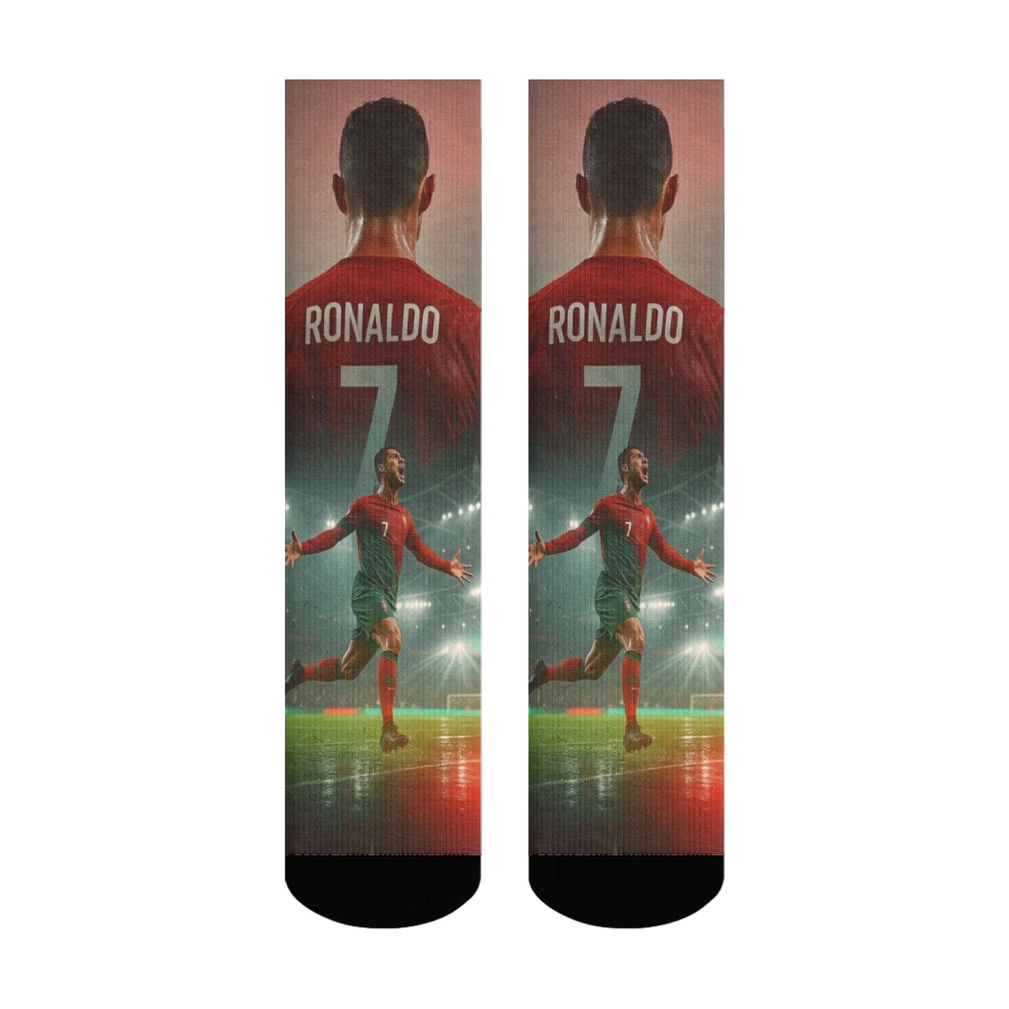 Novelty CR7 Cristiano Ronaldo Men's Socks Novelty Funny Happy Compression Socks Outdoor Casual Fashion Sports Non-Slip Socks
