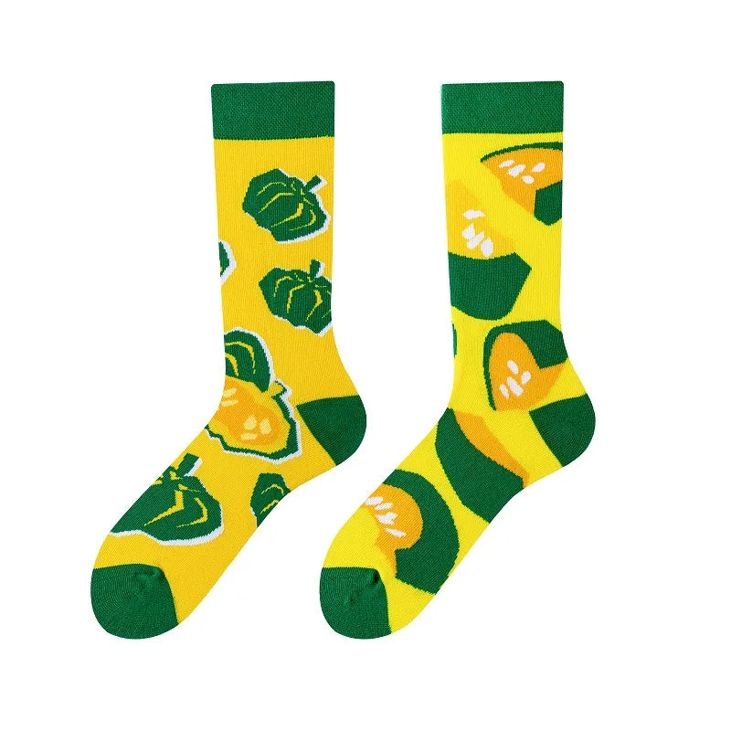 Men's Novelty  Fun Dress Socks AB Styles Fashion Personality Cartoon Colorful Funky Fancy Crazy Funny Casual Crew Socks