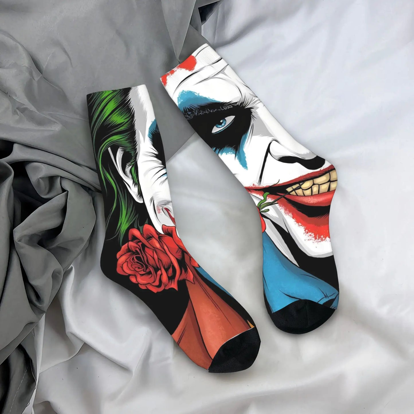Novelty Happy Crazy Jokered Stockings Men's Socks Quality Funny Socks Winter Climbing Anti-Slip Custom Socks Birthday Present