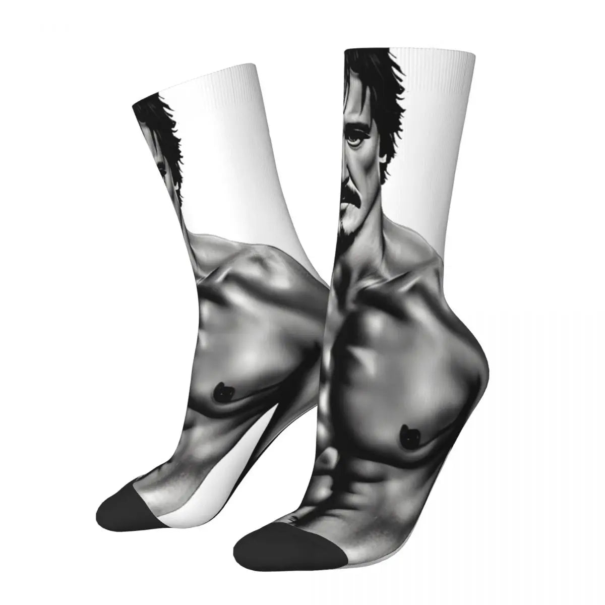 Novelty Mens Pedro Pascal Smile Unisex Winter Socks Hip Hop Happy Socks Street Style Crazy Sock