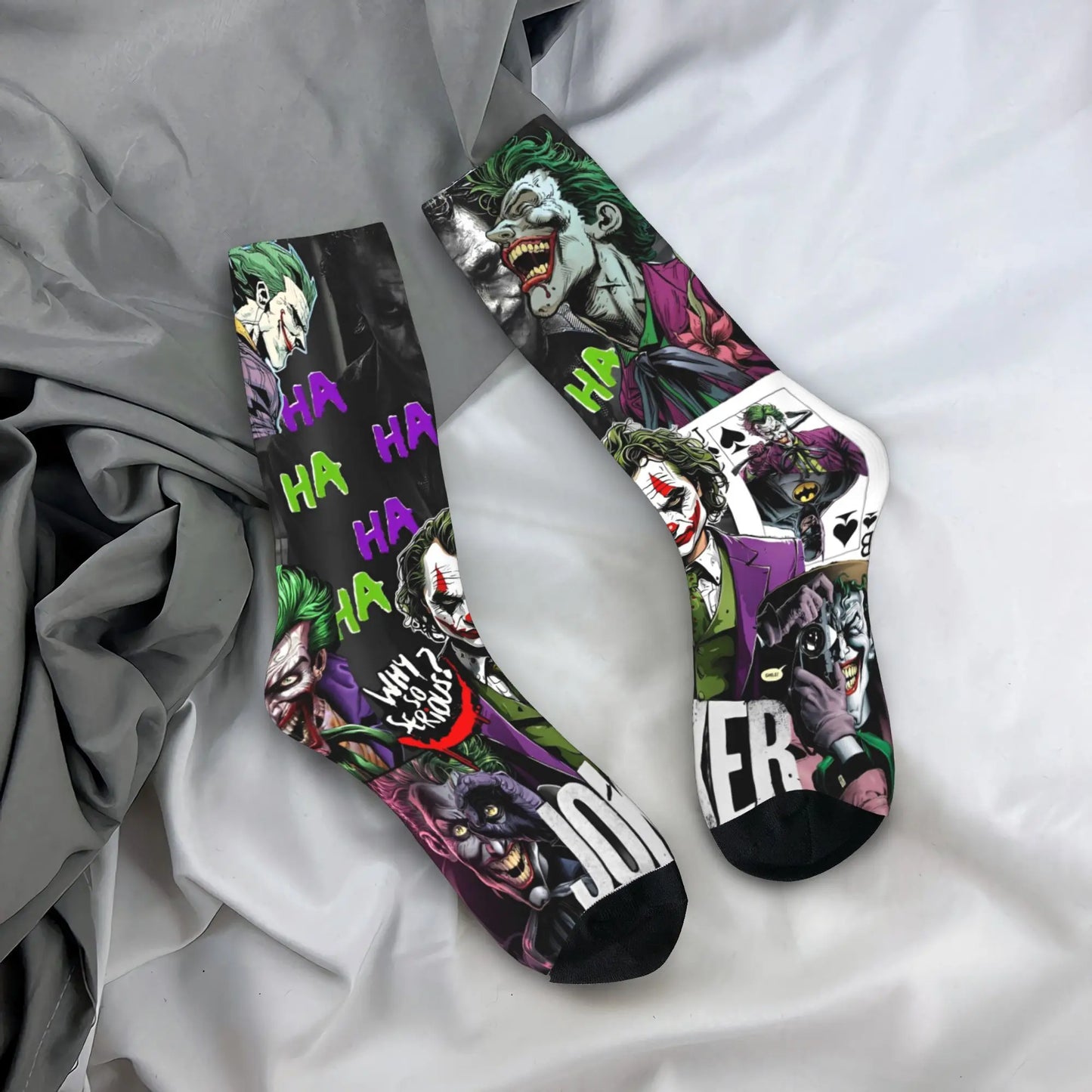 Novelty Happy Crazy Jokered Stockings Men's Socks Quality Funny Socks Winter Climbing Anti-Slip Custom Socks Birthday Present