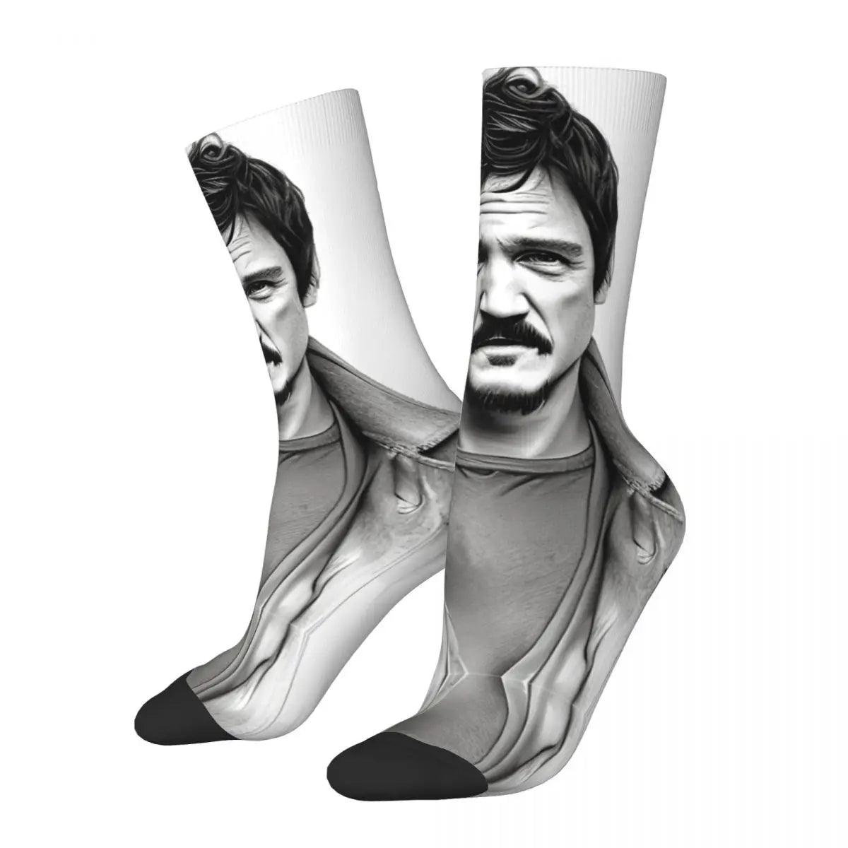 Novelty Mens Pedro Pascal Smile Unisex Winter Socks Hip Hop Happy Socks Street Style Crazy Sock