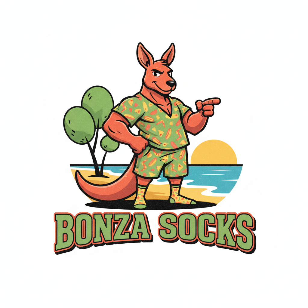 Bonza Socks Logo - Masculine Beach